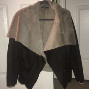 Atmosphere fur lined coat